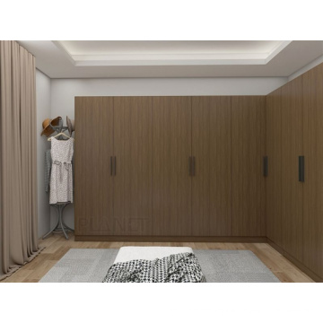 Armoire de chambre à coucher en bois massif moderne personnalisé en gros